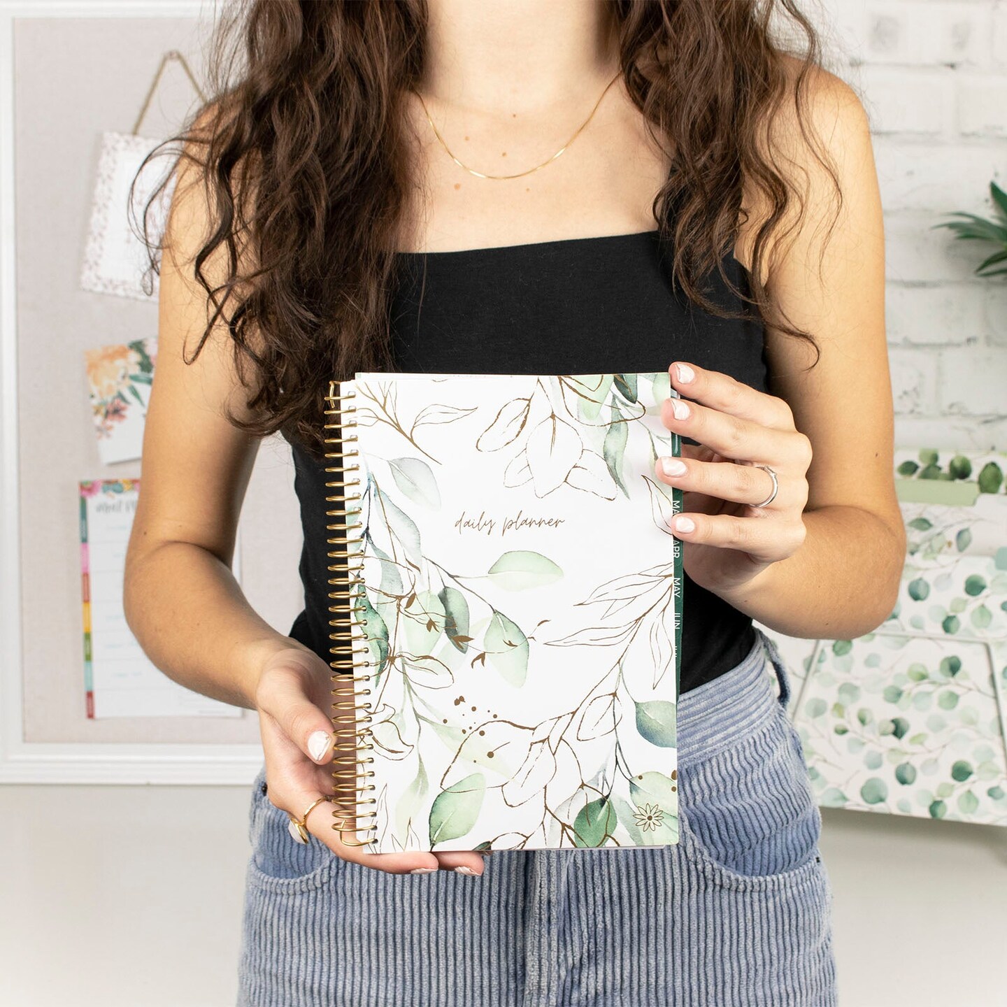 bloom daily planners Undated Soft Cover Planner, 5.5&#x22; x 8.25&#x22;, Eucalyptus