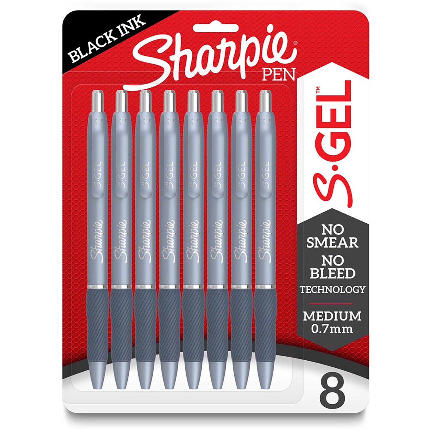 Sharpie S-Gel Pens - Medium Pen Point - 0.7 mm Pen Point Size - Black Gel-based Ink - Fashion Blue Metal Barrel - 8 / Pack Sharpie S-Gel Pens - Medium Pen Point - 0.7 mm Pen Point Size - Black Gel-based Ink - Fashion Blue Metal Barrel - 8 / Pack