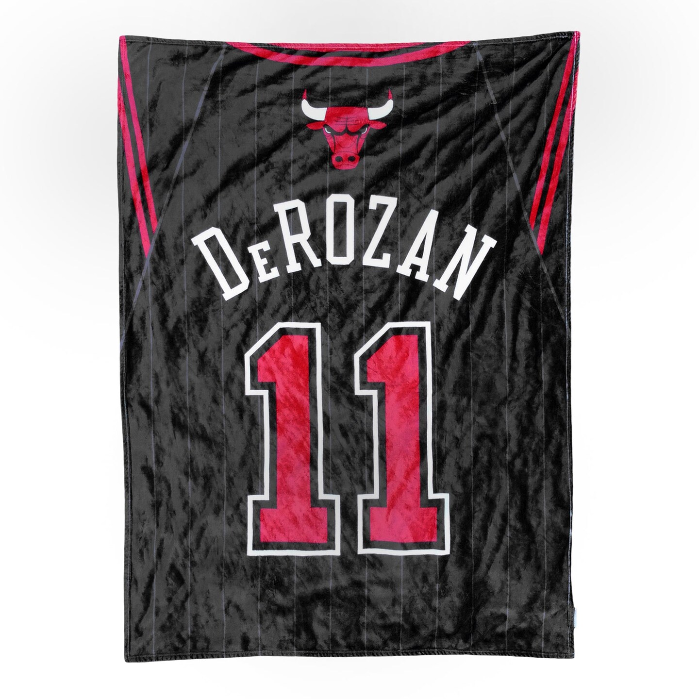 Sleep Squad Chicago Bulls DeMar DeRozan 60&#x201D; x 80&#x201D; Raschel Plush Jersey Basketball Blanket