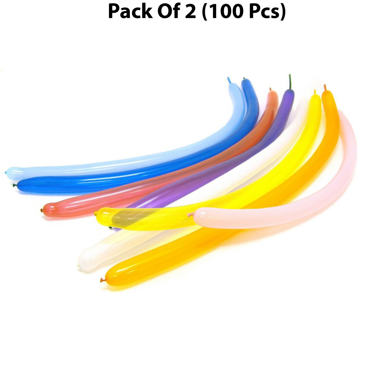 Deluxe Assorted Solid Color Sculpture Balloons - 60 Inch | RAHEEV&#xAE;