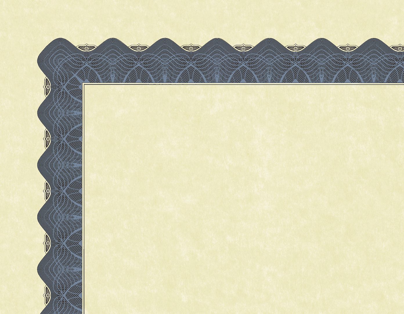 Great Papers! Parchment Certificates with Metallic Border, Blue Border, 8.5&#x22; x 11&#x22;, Printer Compatible, 25 Count