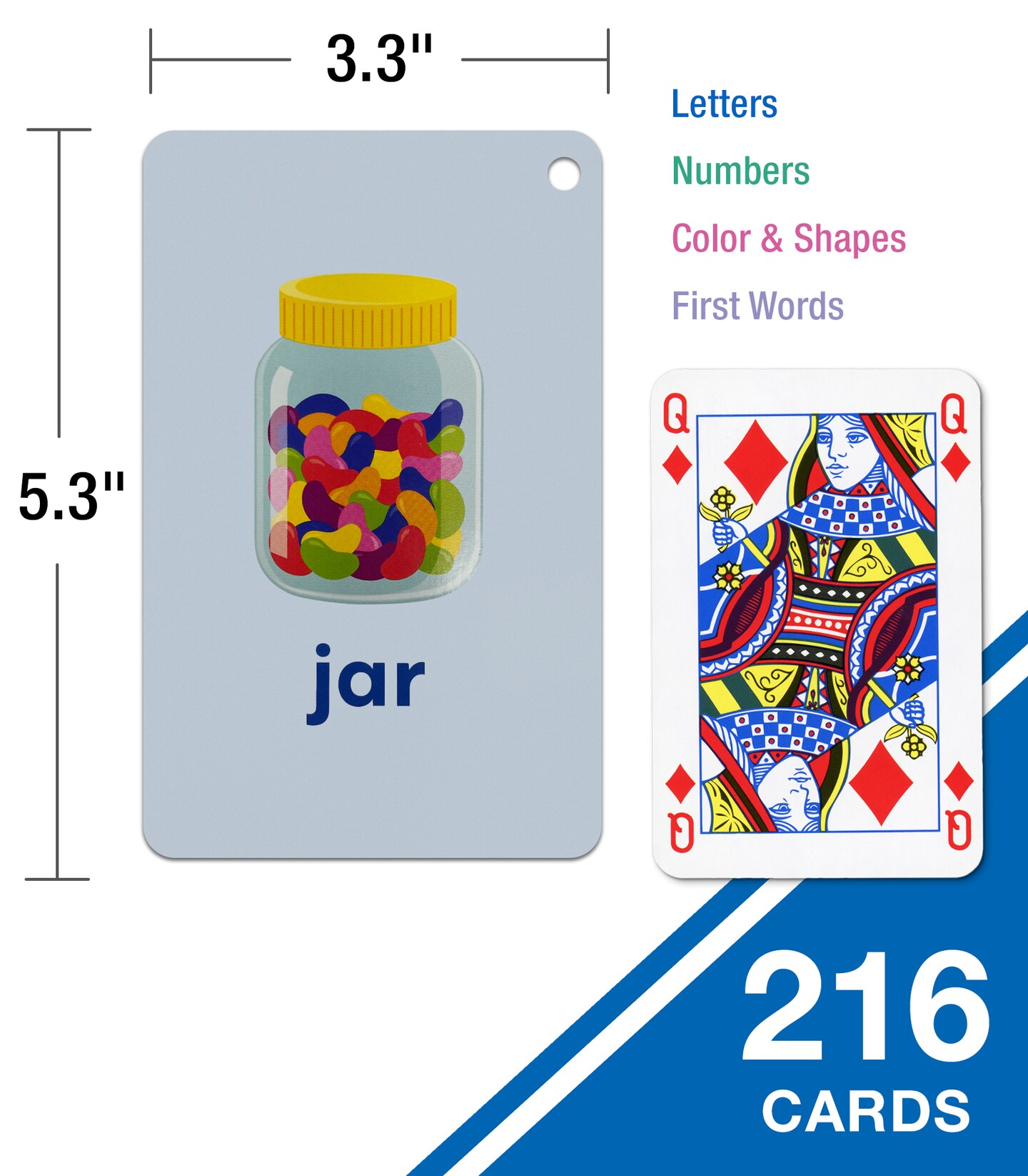 Carson Dellosa 216 Toddler Flash Cards, Sight Words, Alphabet, Numbers, Colors and Shapes Flashcards Ages 4 and Up, Phonics and Math Manipulatives, Kindergarten and Preschool Learning Activities
