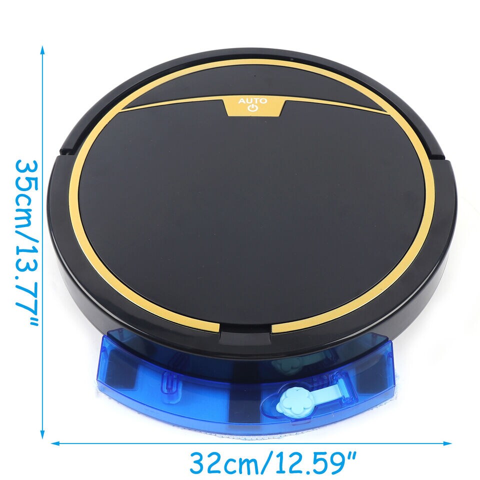 3-in-1 Auto Cleaning Robot Vacuum Cleaner Floor Sweeper w/ 150ml Water Tank