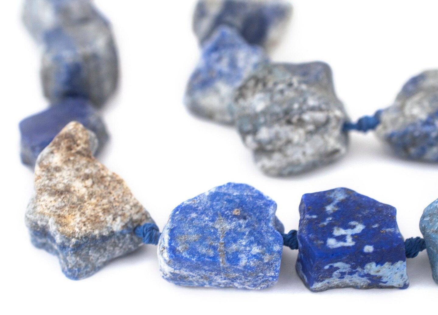 TheBeadChest Rough Lapis Lazuli Nugget Beads