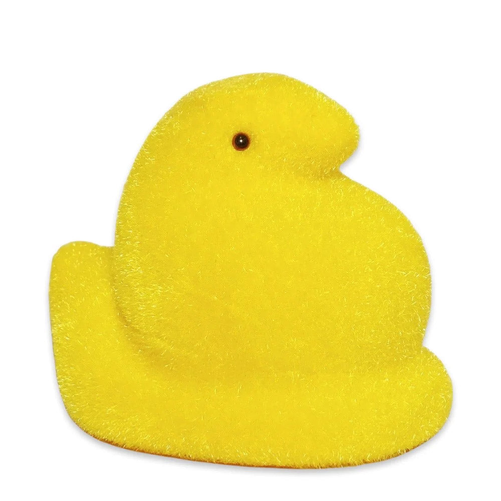 Flocked Peeps&#xAE; Large 12&#x22; Yellow