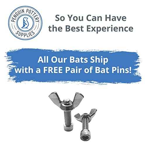 Penguin Pottery - 12&#x22; Diameter Medex Bat for Pottery Wheel - Clay Throwing - pre-drilled bat pin Holes 10&#x22; Apart&#x2026;