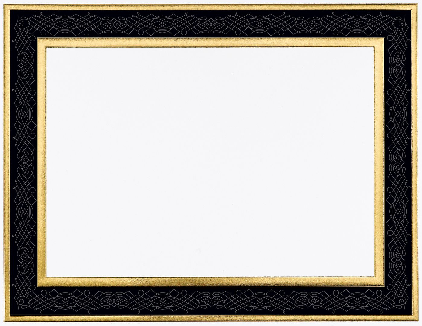 Great Papers! Certificates with Gold Foil, Black Frame Certificate, 8.5&#x22; x 11&#x22;, Printer Compatible, 15 Count