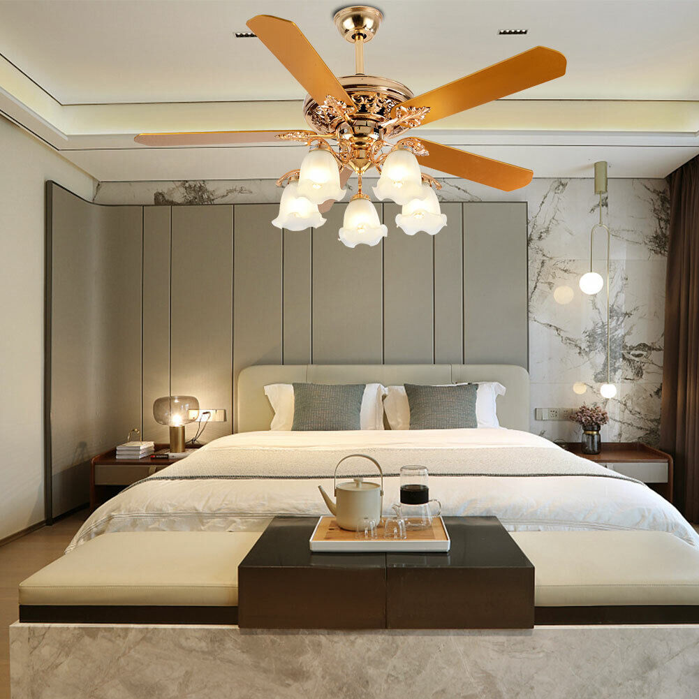 Kitcheniva 52&#x22; Modern Ceiling Fan Chandelier With Remote