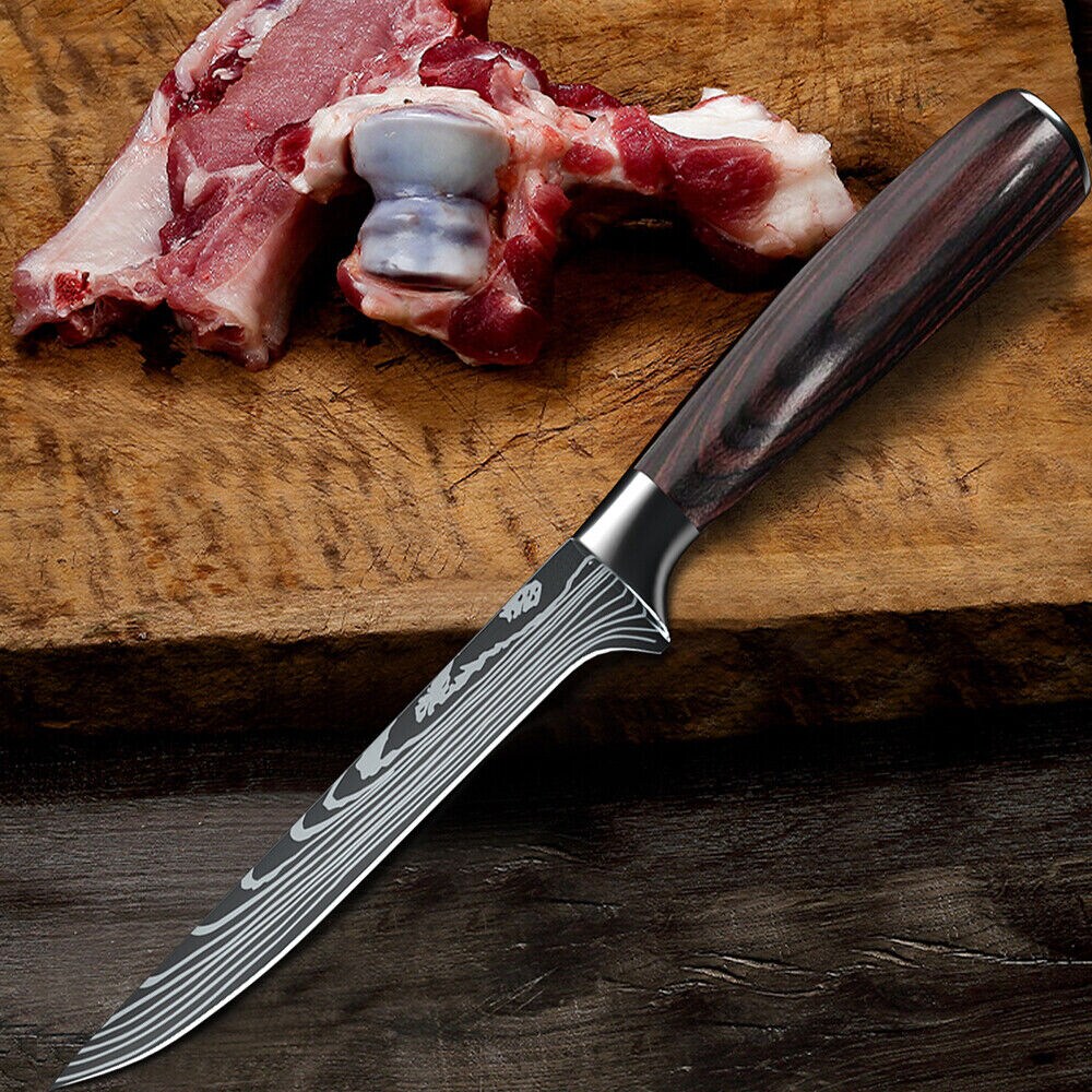 Kitcheniva Stainless Steel Damascus Boning Knife