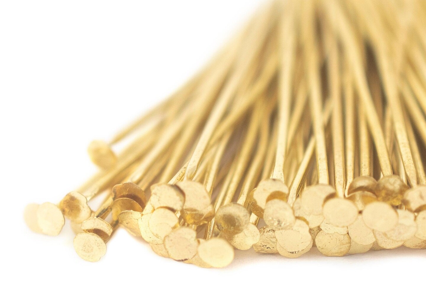 TheBeadChest Gold 21 Gauge 1.5 Inch Head Pins (Approx 100 pieces)