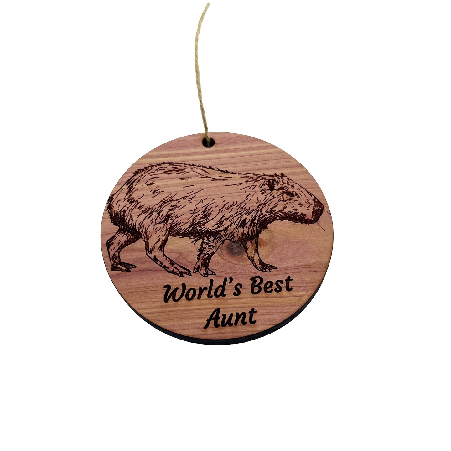 Capybara - Cedar Ornament Capybara - Cedar Ornament