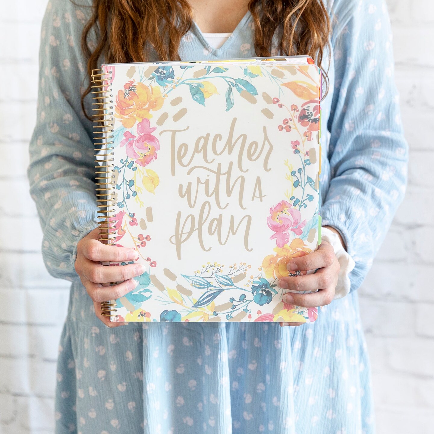 bloom daily planners Undated Teacher Planner &#x26; Calendar, Teacher With a Plan