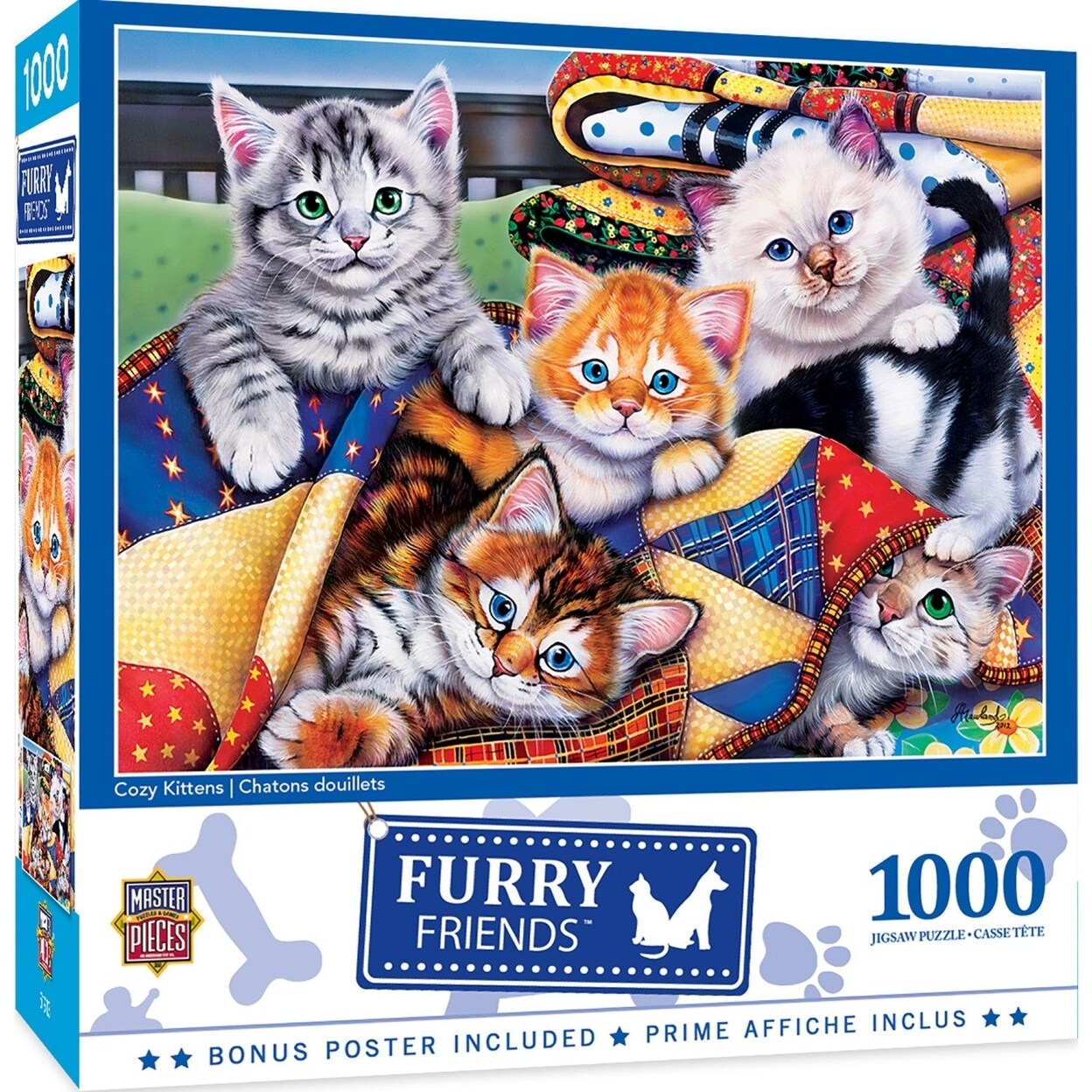 MasterPieces Furry Friends - Cozy Kittens 1000 Piece Jigsaw Puzzle