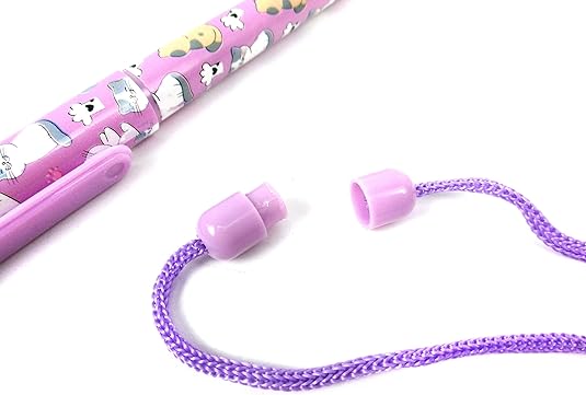 12 Pieces Kitty Cat Necklace Rope Pen