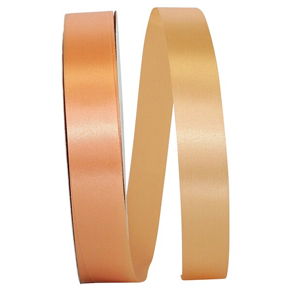 Florist Ribbons --- ⅞ inch x 100 yards --- Satin / Acetate Supreme Cooler Ribbon -- Peach Color