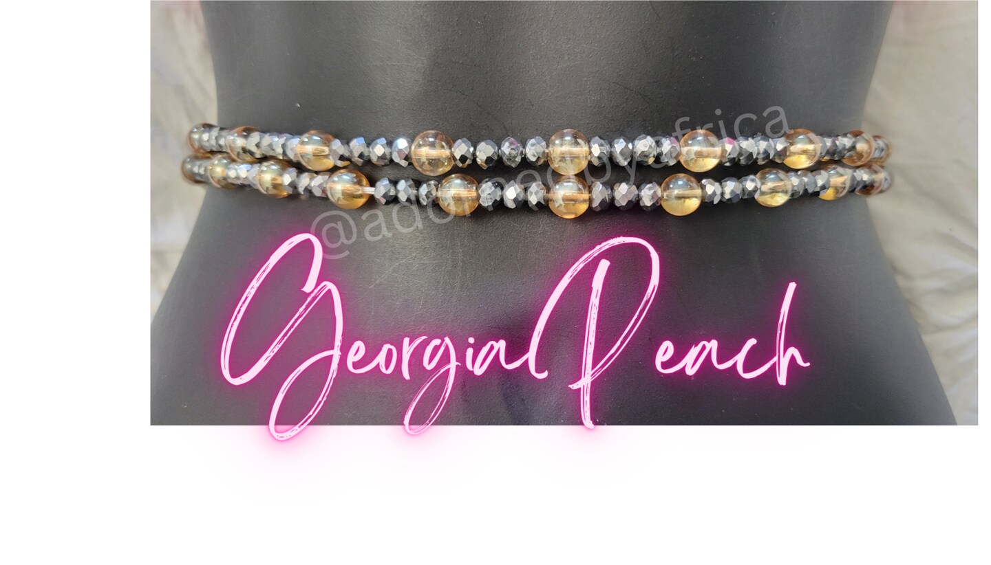 Silver African waist beads for weight loss MakerPlace by Michaels