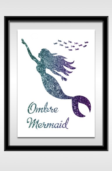 Happy Crafters&#xAE; Ombre Mermaid 11.8&#x22; x 18&#x22; Sheet