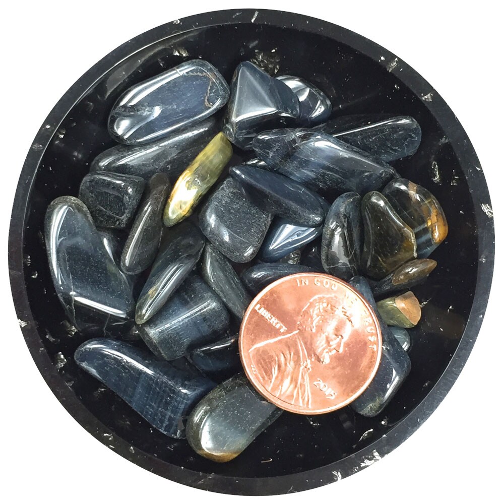 Blue Tiger Eye Crystal Chips &#x2013; Size XS