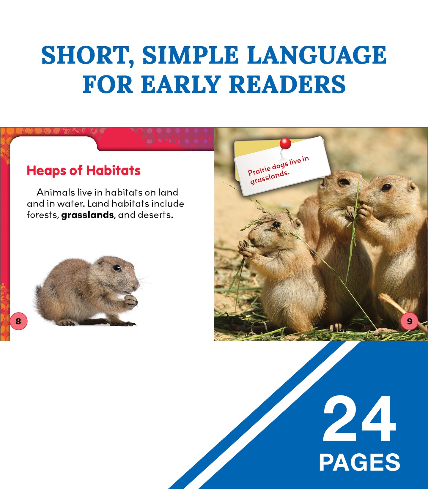 Rourke Educational Media Animal Habitats—Children’s Science Book About Where Animals Live, Grades 1-2 Leveled Readers, My Science Library (24 Pages) Reader