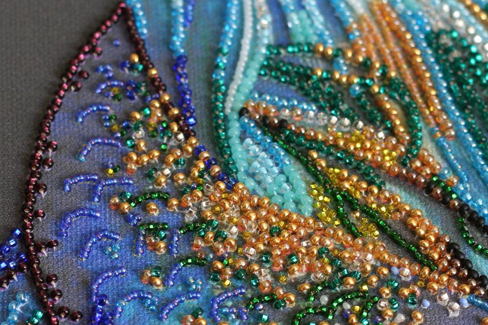 Bead Embroidery Kit - Blue gold