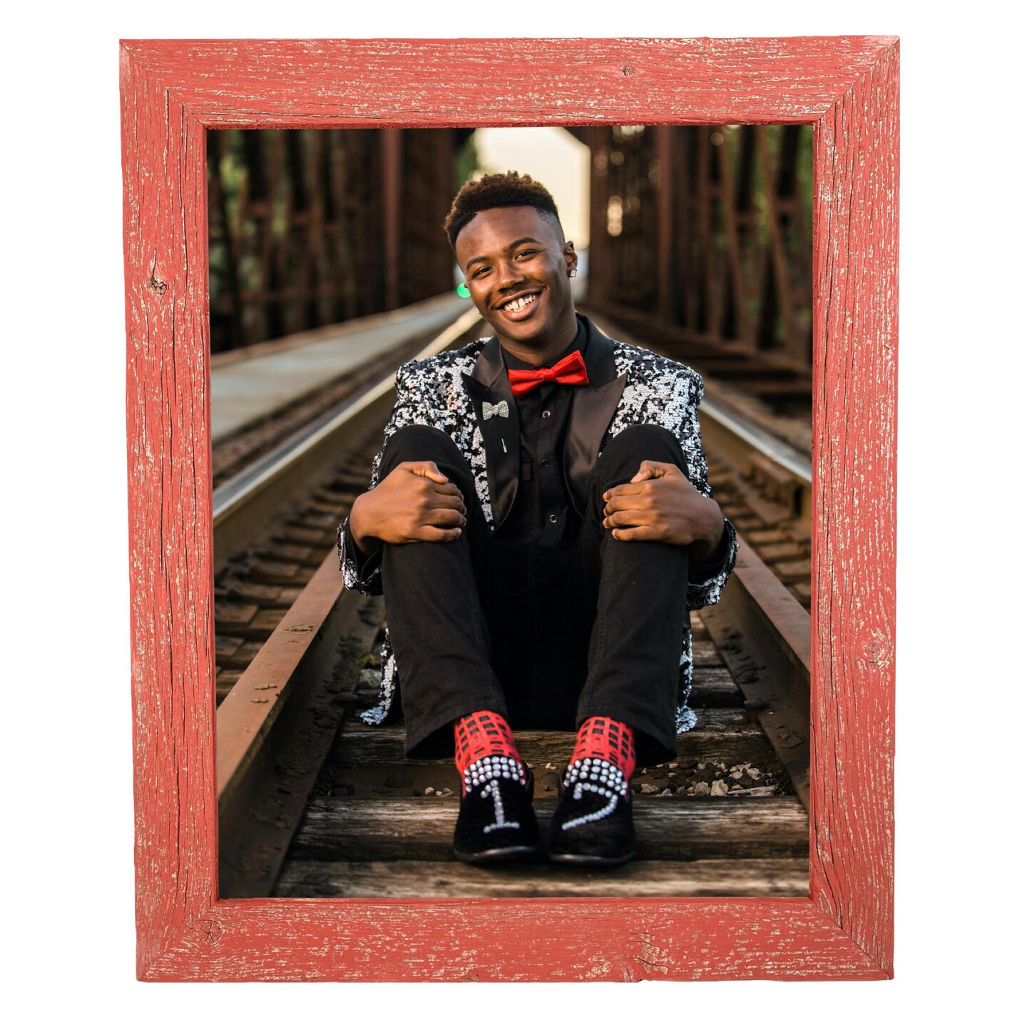 Rustic Farmhouse Standard Tabletop Reclaimed Wood Picture Frame