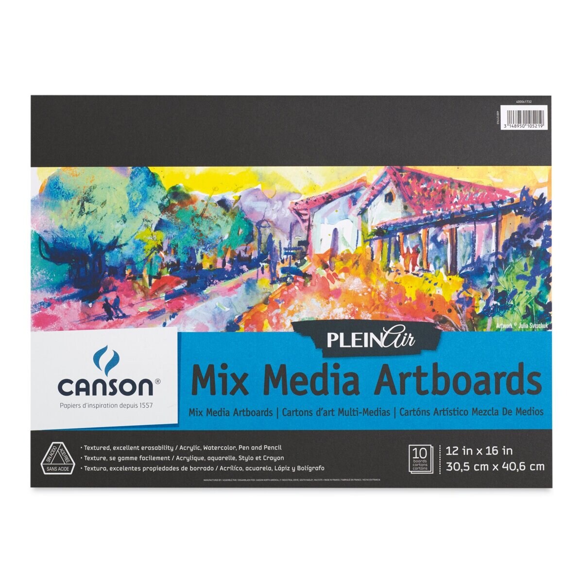 Canson Plein Air Mix Media Artboard Pad - 12&#x22; x 16&#x22;