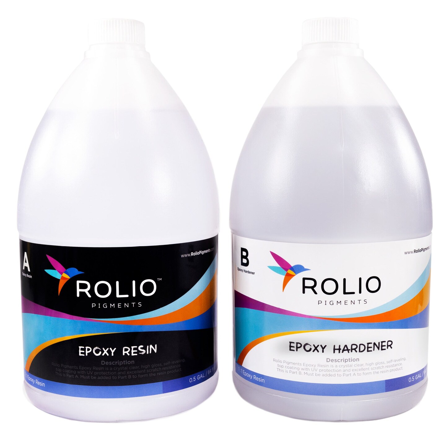 Rolio Epoxy Resin and Hardener 1 Gallon Kit