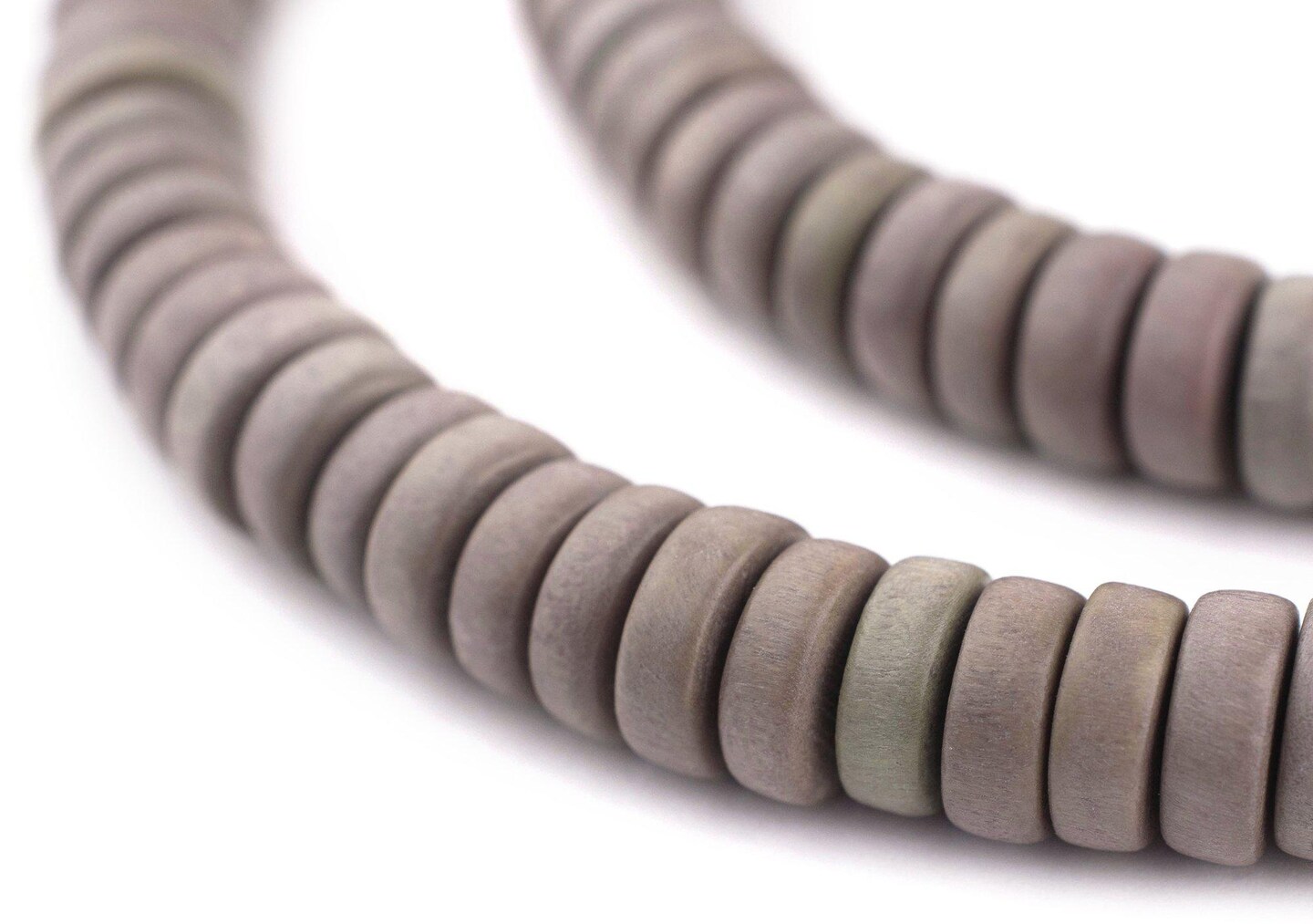 TheBeadChest Brown Disk Natural Wood Beads (5x12mm): Organic Eco-Friendly Wooden Bead Strand for DIY Jewelry, Crafts, Necklace and Bracelet Making