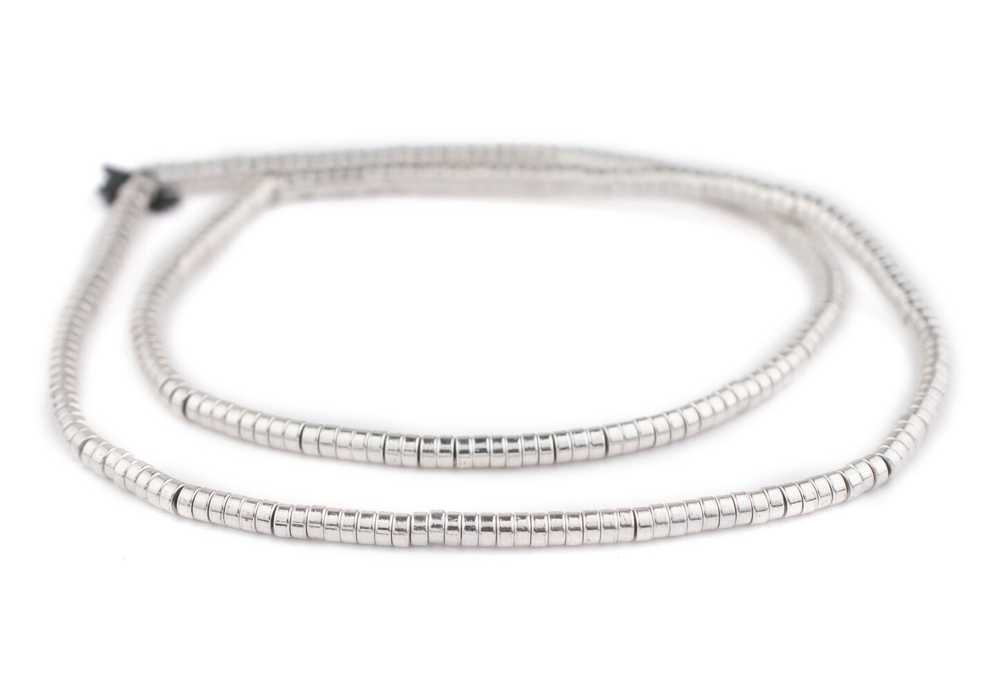 TheBeadChest Shiny Silver Disk Beads (4mm)
