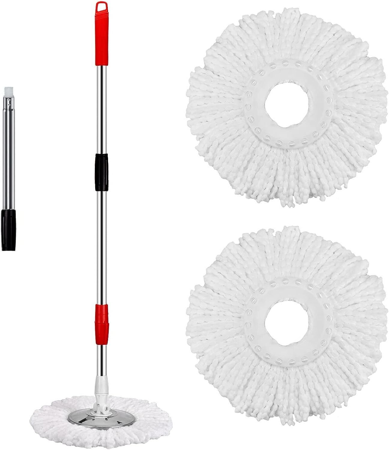 Kitcheniva 360&#xB0; Spin Mop And Bucket With Wringer Plus 3 Microfiber Refills Set