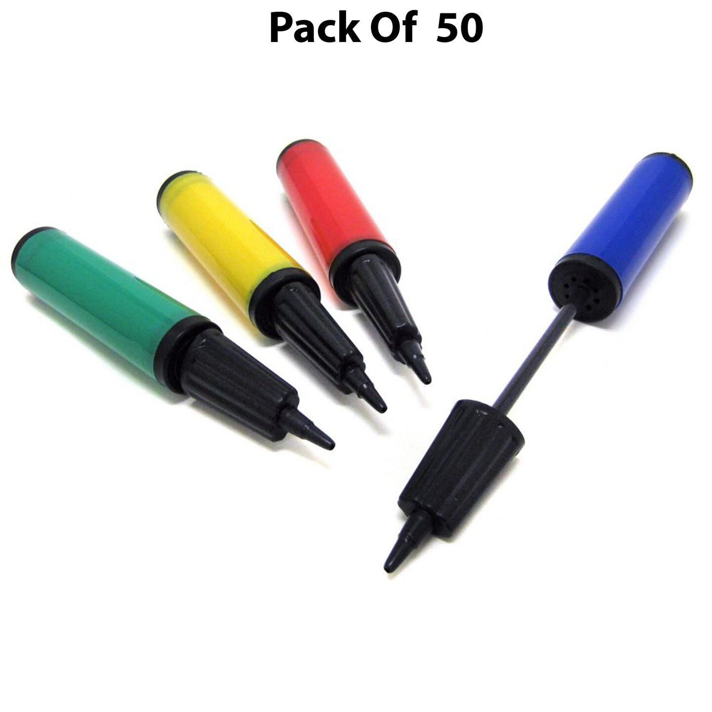 Balloon Pump Assorted Colors 13 inch The quick and easy way to