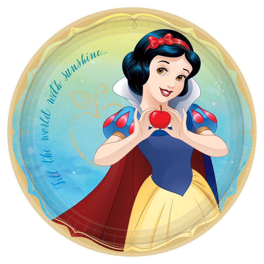&#xA9;Disney Princess Round Plates, 9&#x22; - Snow White