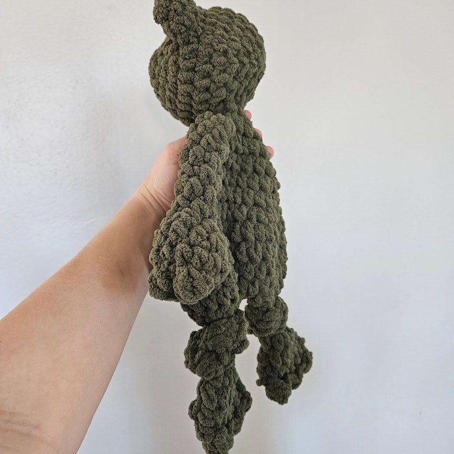 Green Frog Crochet Knotted Lovey Snuggler Baby Gift Toddler Kids  Stuffy |Toad MakerPlace by Michaels
