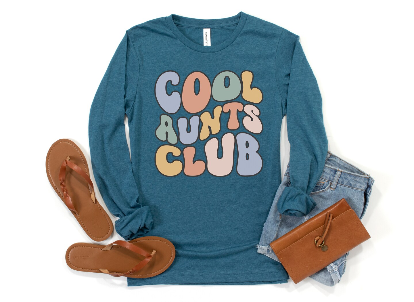 Aunt Shirt Long Sleeve, Cool Aunts Club Shirt, Retro Aunt T Shirt, Aunt Tee, Gift for Aunt, Favorite Aunt Tee