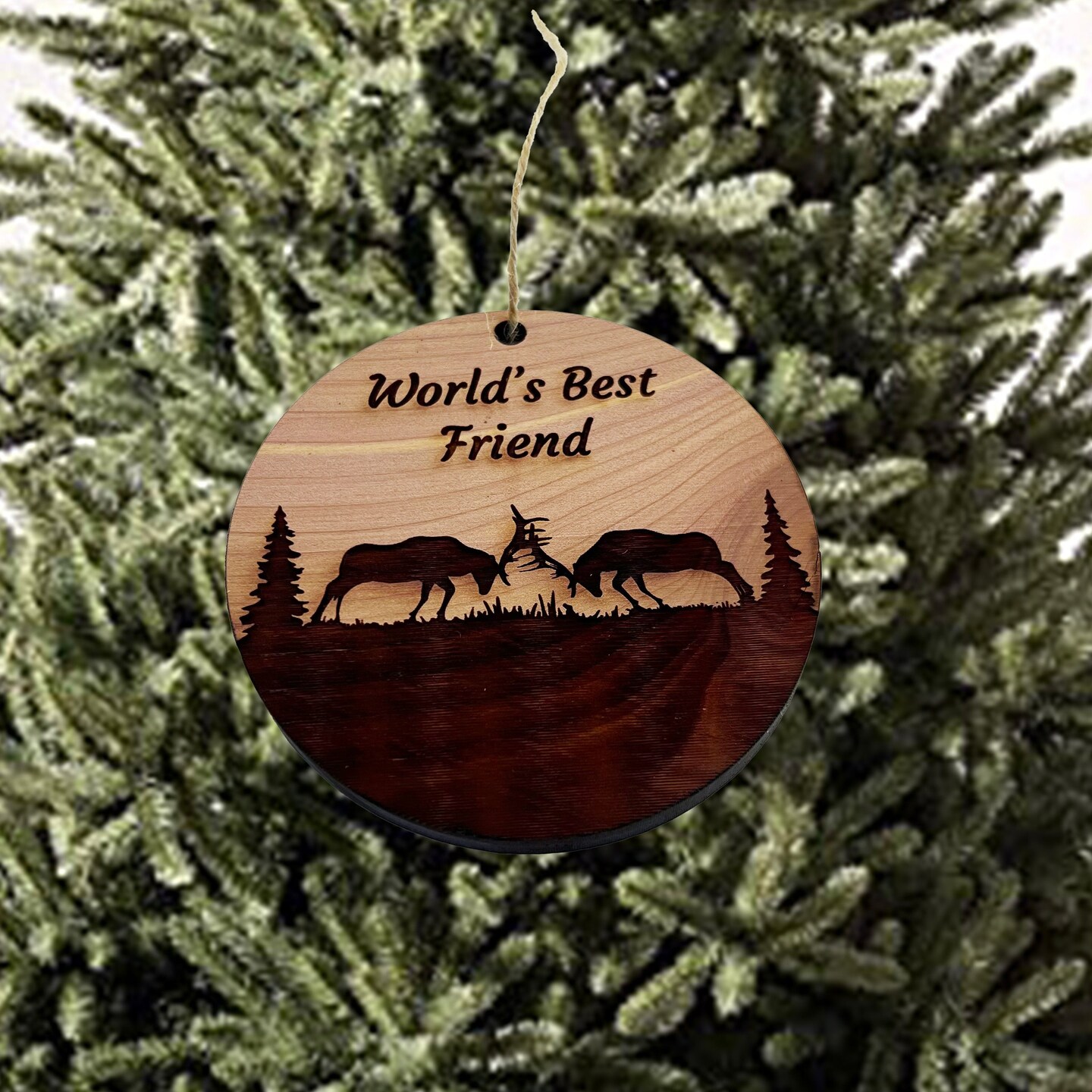 worlds Best Friend Washington DC - Cedar Ornament worlds Best Friend Washington DC - Cedar Ornament