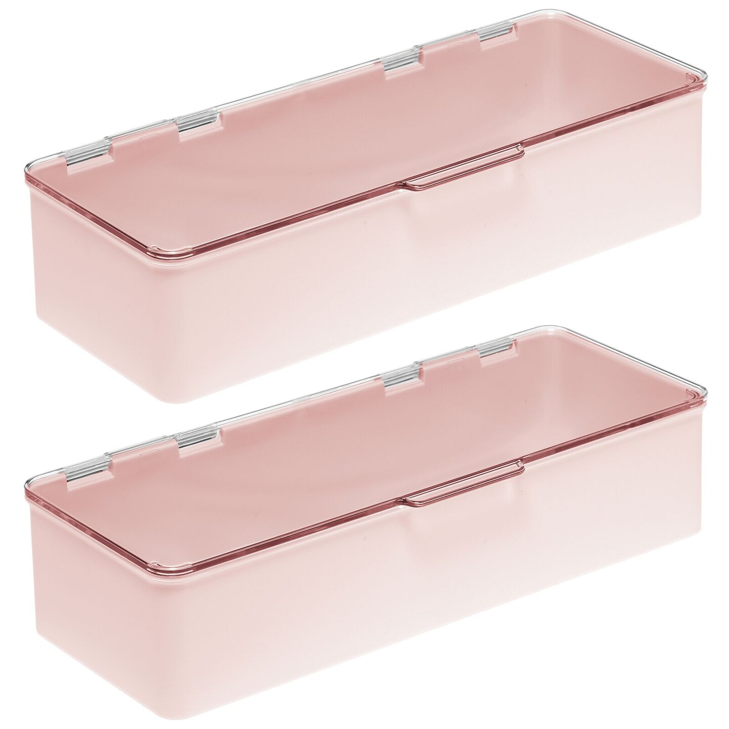mDesign Plastic Cosmetic Vanity Storage Organizer Box
