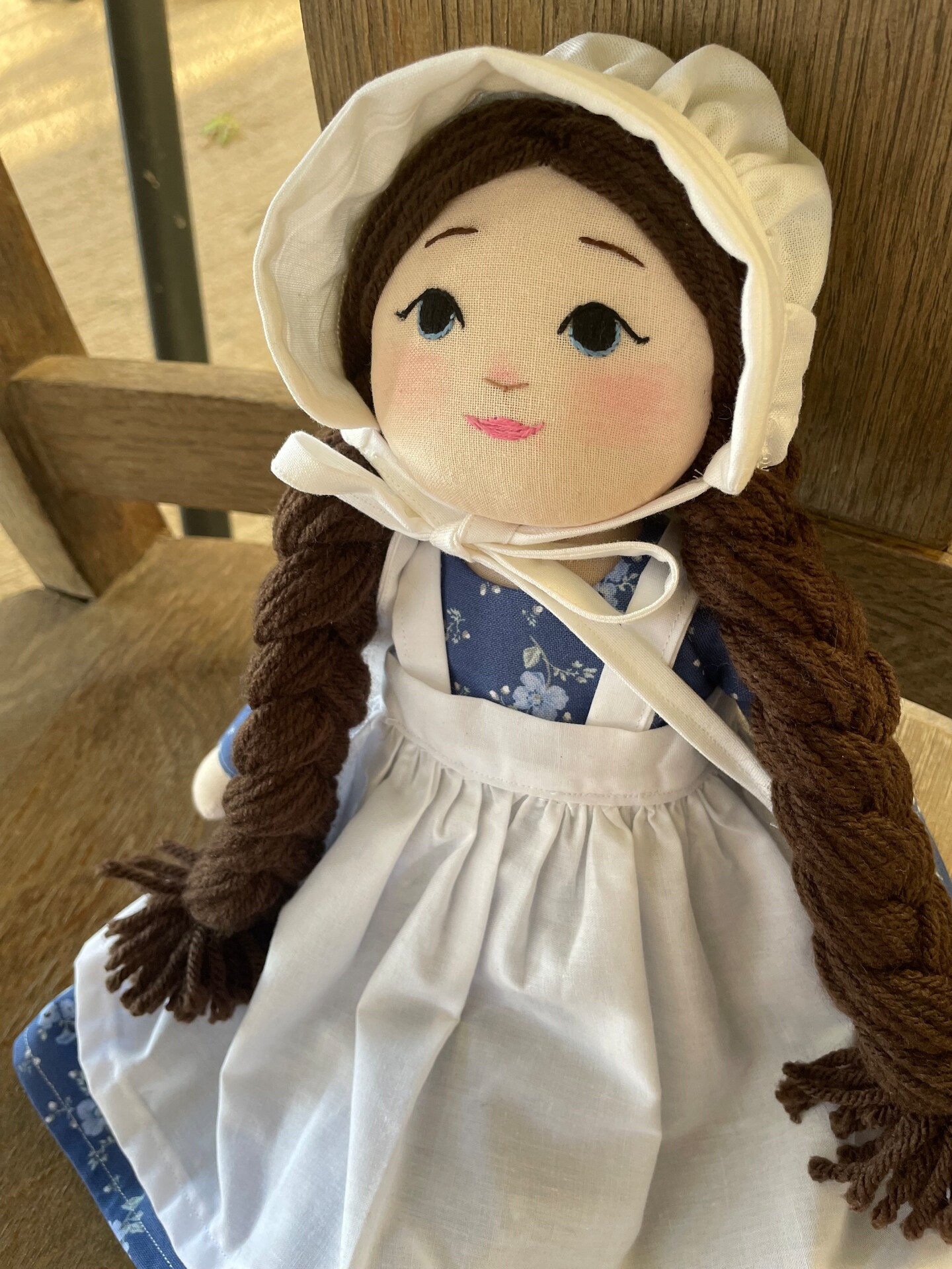 Unique handmade doll customizable heirloom doll for granddaughter Little House on the Prairie gift rag doll hand embroidered pioneer doll MakerPlace by Michaels