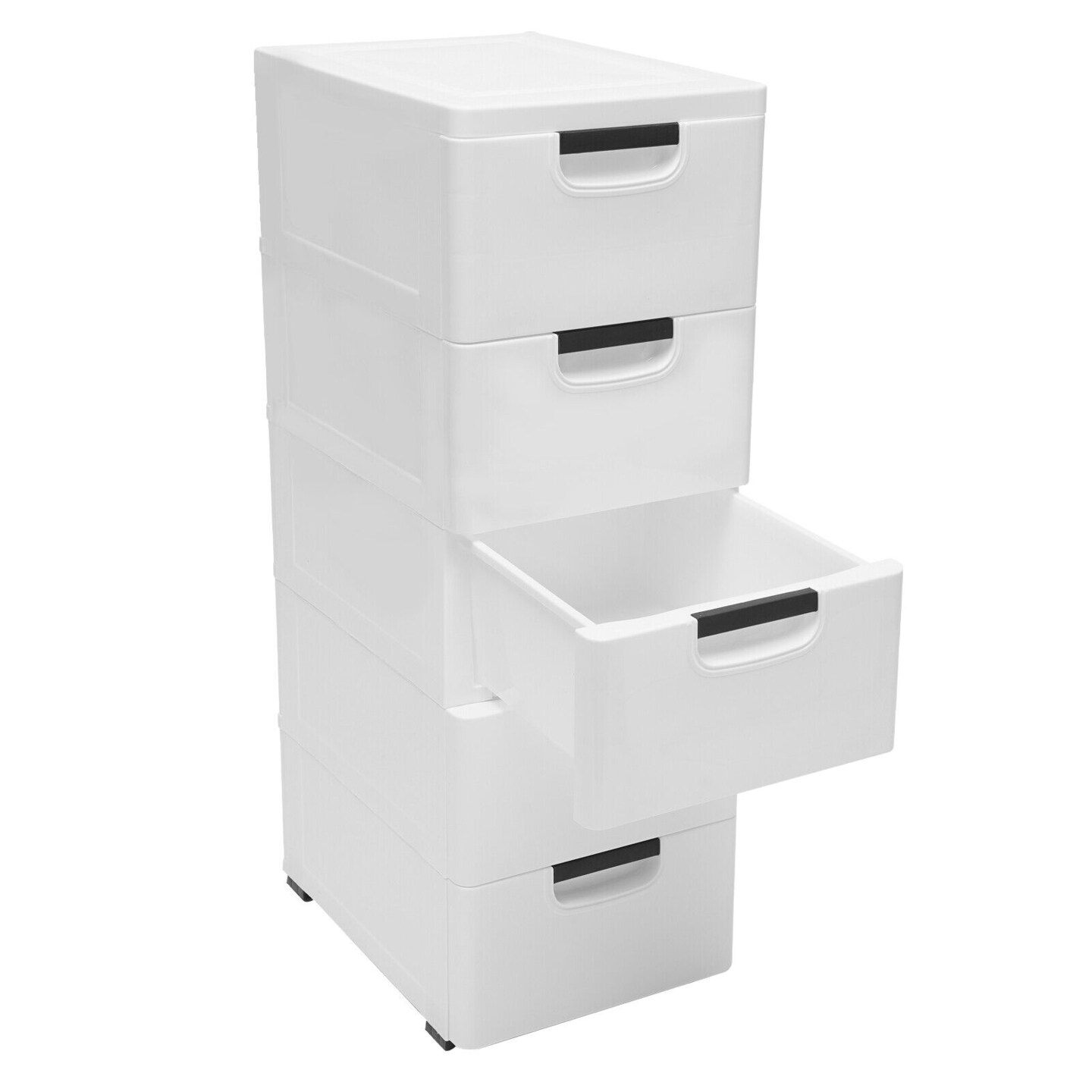 Kitcheniva Modern Closet 5-drawer Storage Cabinet With Wheels