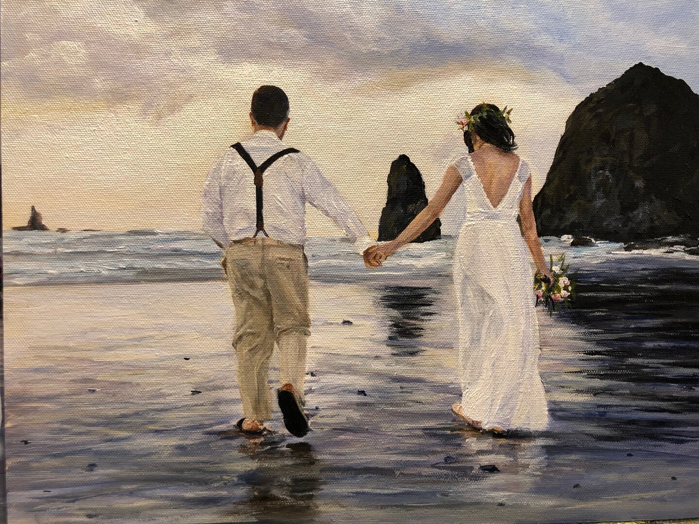 Wedding oil painting from photo,Oil painting original portrait,Personalized portrait,Custom wedding gift,Custom couple portrait,Oil fashion portrait