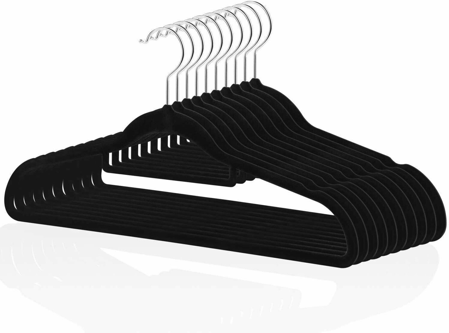 10Pack Velvet Hangers Clothes Heavy Duty Non Slip Hangers Closet Storage