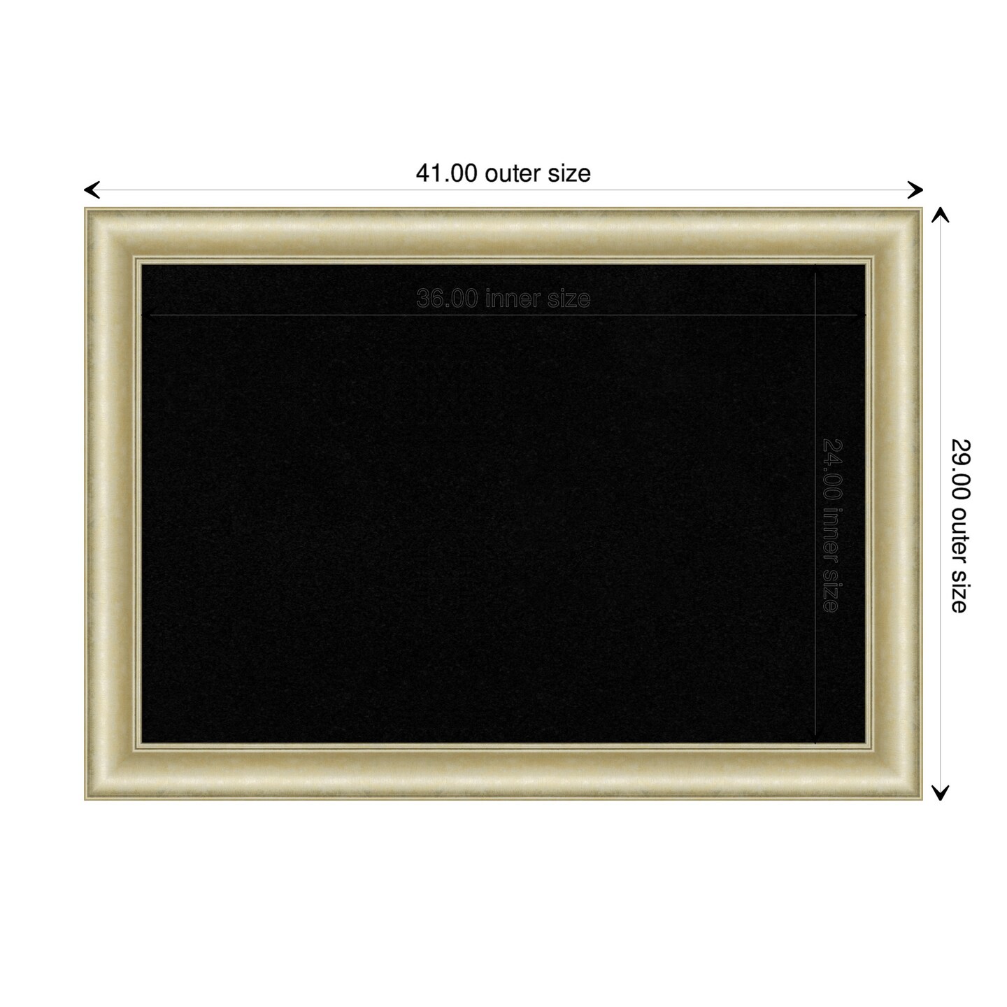 Textured Framed Corkboard, Black Cork
