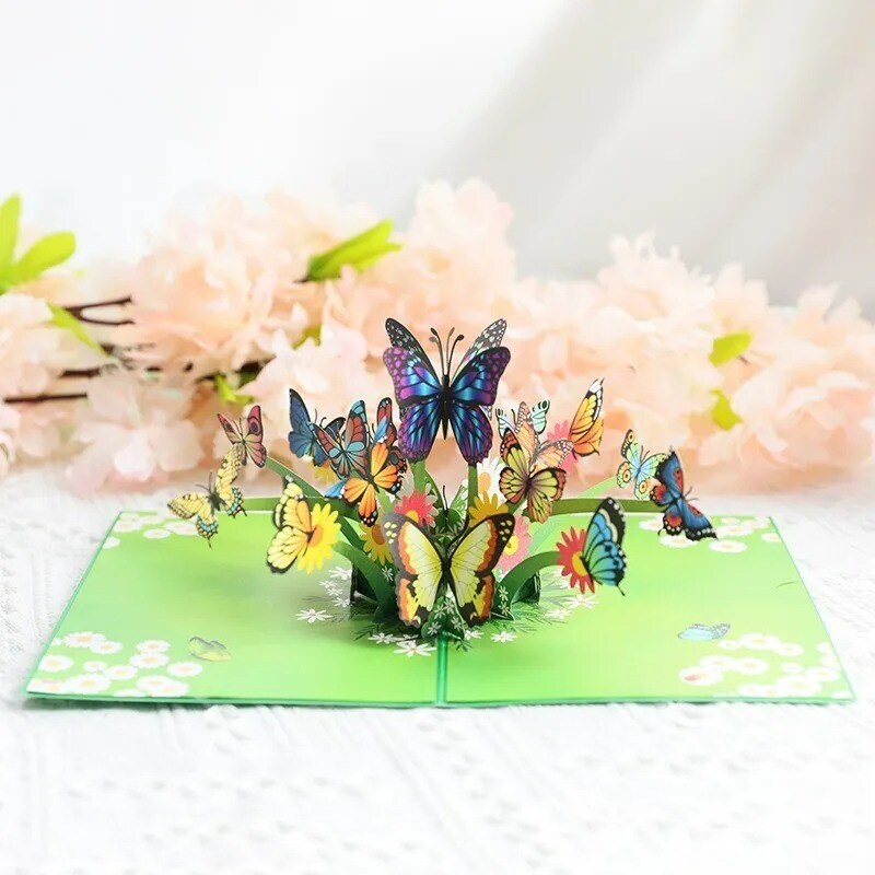 Pop Up Butterfly Greeting Card