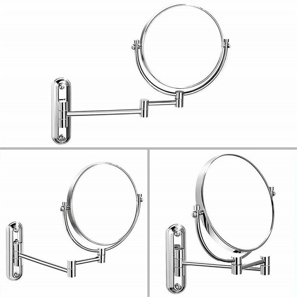 10x Magnifying Mirrors 8inch Brass High Polished Chrome Makeup Mirror