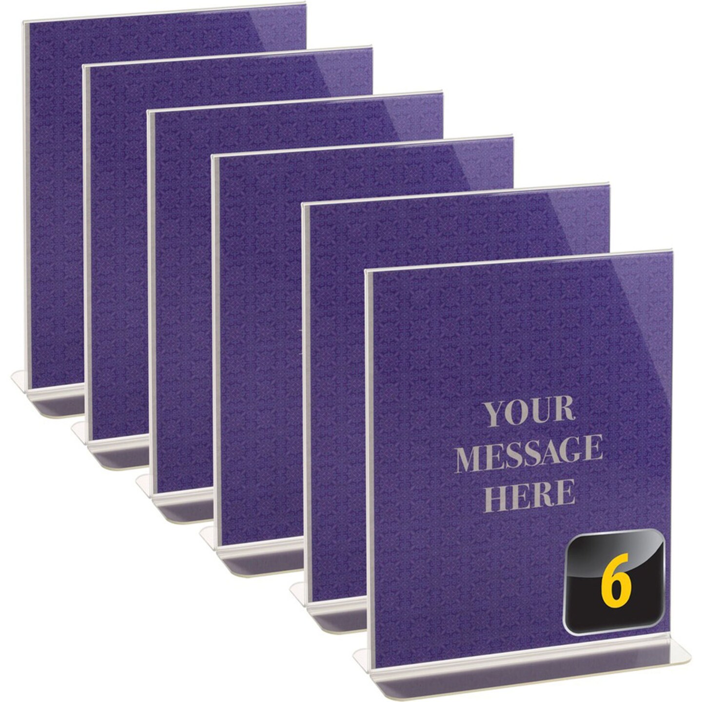 Officemate Vertical Sign Holder, 6PK - 1 / Each - 8.5 Officemate Vertical Sign Holder, 6PK - 1 / Each - 8.5