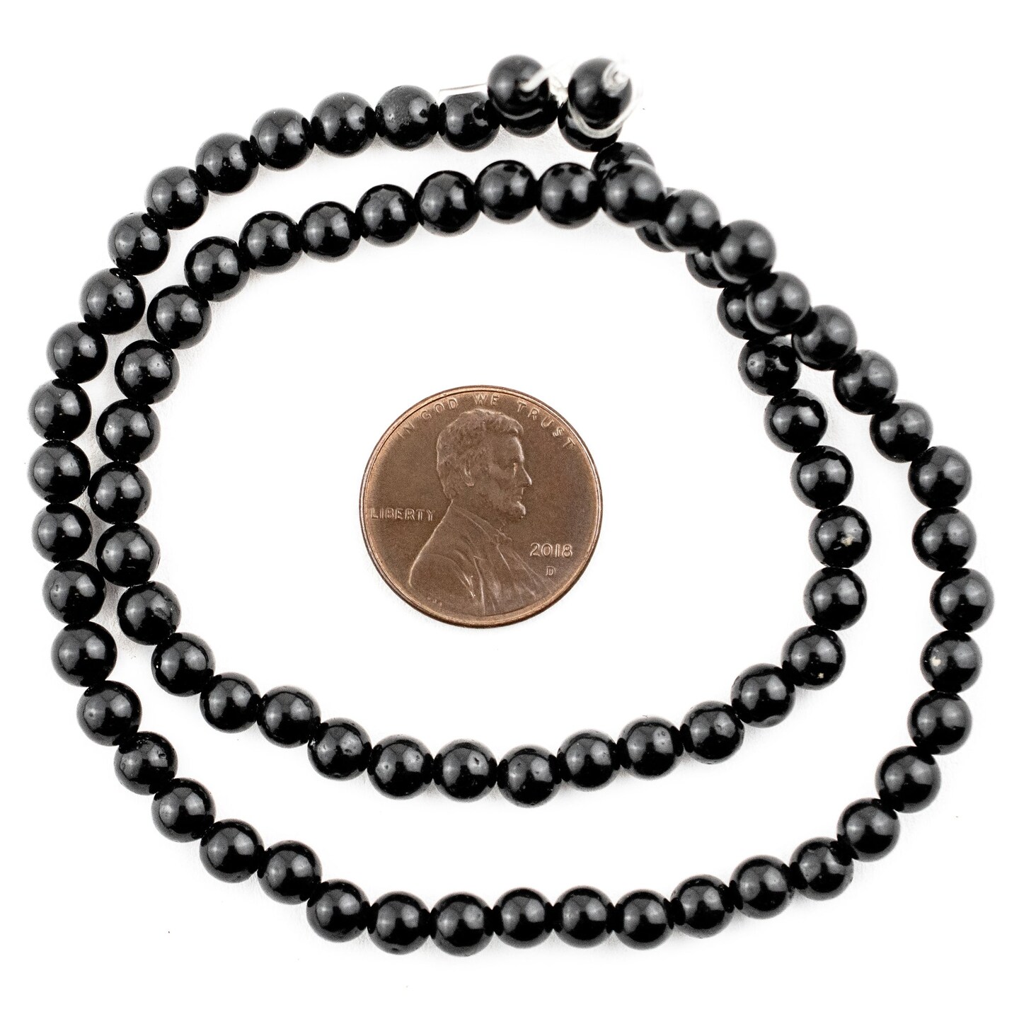 TheBeadChest Round Onyx Beads (5mm)