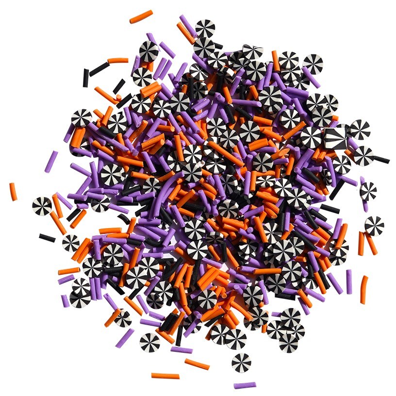 Buttons Galore and More Sprinkletz - Tiny Polymer Clay Embellishments - Spooky Halloween Bundle 72 grams