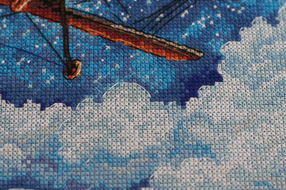 Cross-stitch kit Above the clouds
