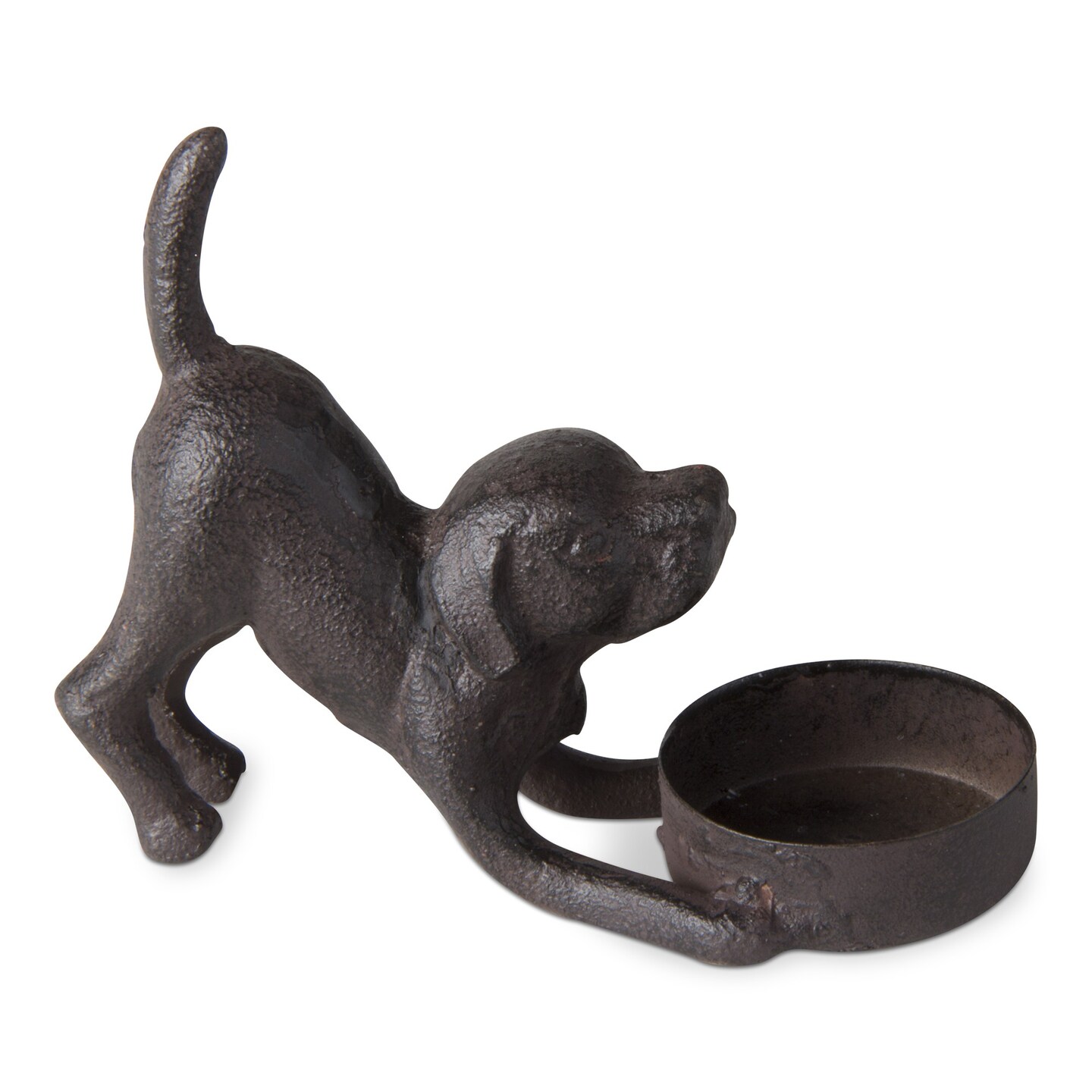 Dog Shaped Metal Tealight Candle Holder