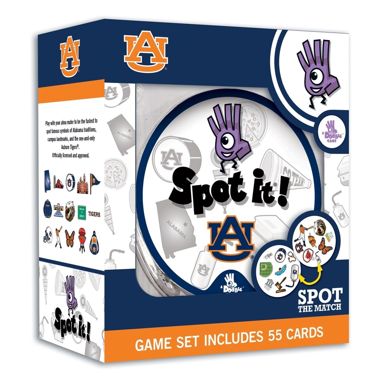 MasterPieces Auburn Tigers Spot It! Card Game