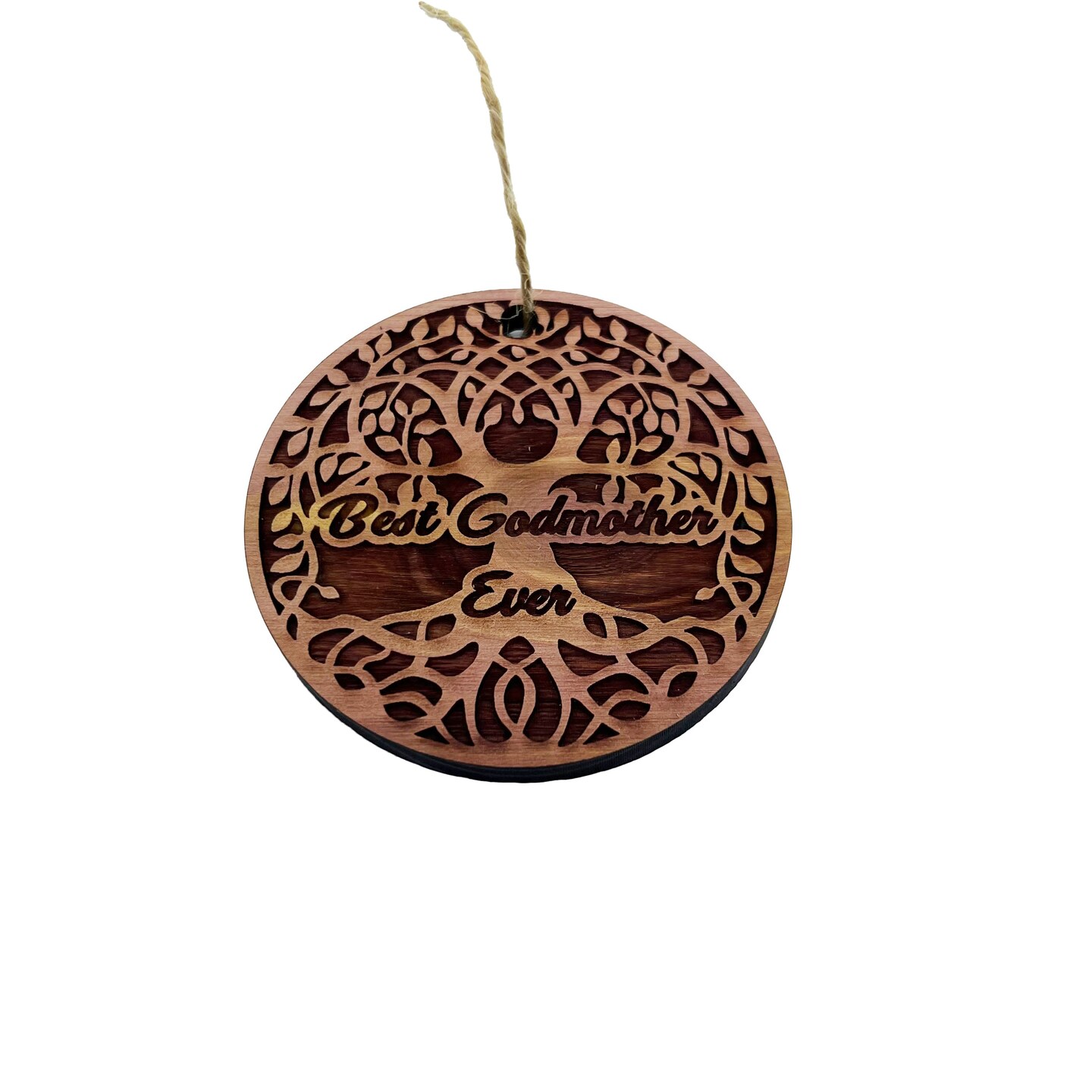 Best Godmother Ever Celtic Tree of Life - Cedar Ornament Best Godmother Ever Celtic Tree of Life - Cedar Ornament